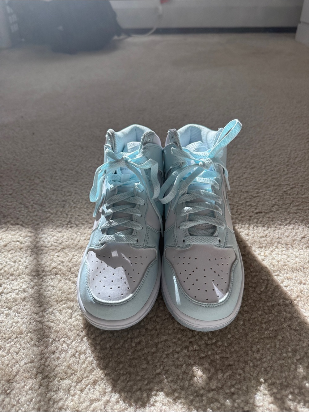 Nike Kids Pastel Blue High-Top Sneakers